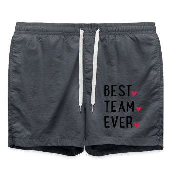 BESTTEAMEVER - Badeshorts - Anthrazit - Vorne - AI Model Male 185 light (185cm)