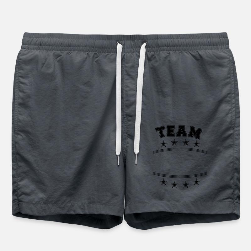 Name text frame - Swim Trunks - anthracite