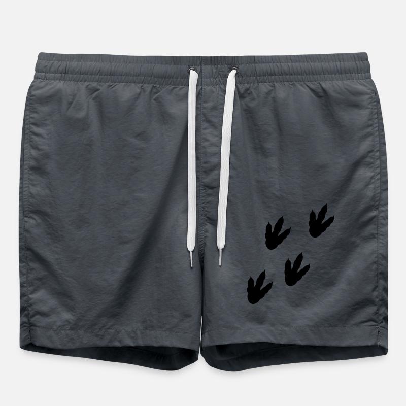 Dinosaur track - Swim Trunks - anthracite