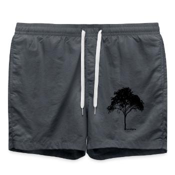 Chuchoteur d’arbres - Short de bain - charbon - Devant - AI Model Male 185 light (185cm)