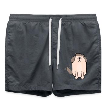 Schöner Haustierwelpe - Badeshorts - Anthrazit - Vorne - AI Model Male 185 light (185cm)