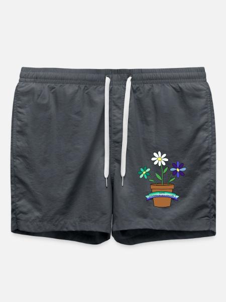 gay flowers - Badeshorts - Anthrazit