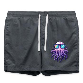 Méduse Bande Dessinée Cool - Short de bain - charbon - Devant - AI Model Male 185 light (185cm)