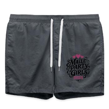 Malle Party Girls 2025 - Badeshorts - Anthrazit - Vorne - AI Model Male 185 light (185cm)