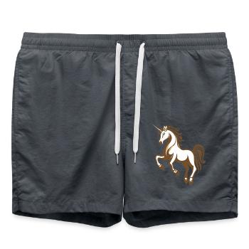 Licorne - Short de bain - charbon - Devant - AI Model Male 185 light (185cm)