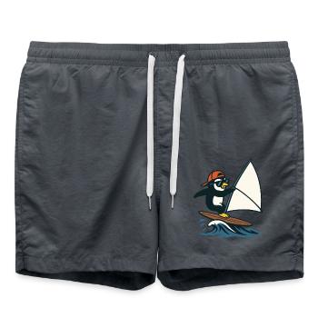 Cool pingouin Planche à voile Sports nautiques d’été - Short de bain - charbon - Devant - AI Model Male 185 light (185cm)