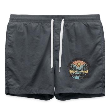Team Wander Woman - Swim Trunks - anthracite - Front - AI Model Male 185 light (185cm)