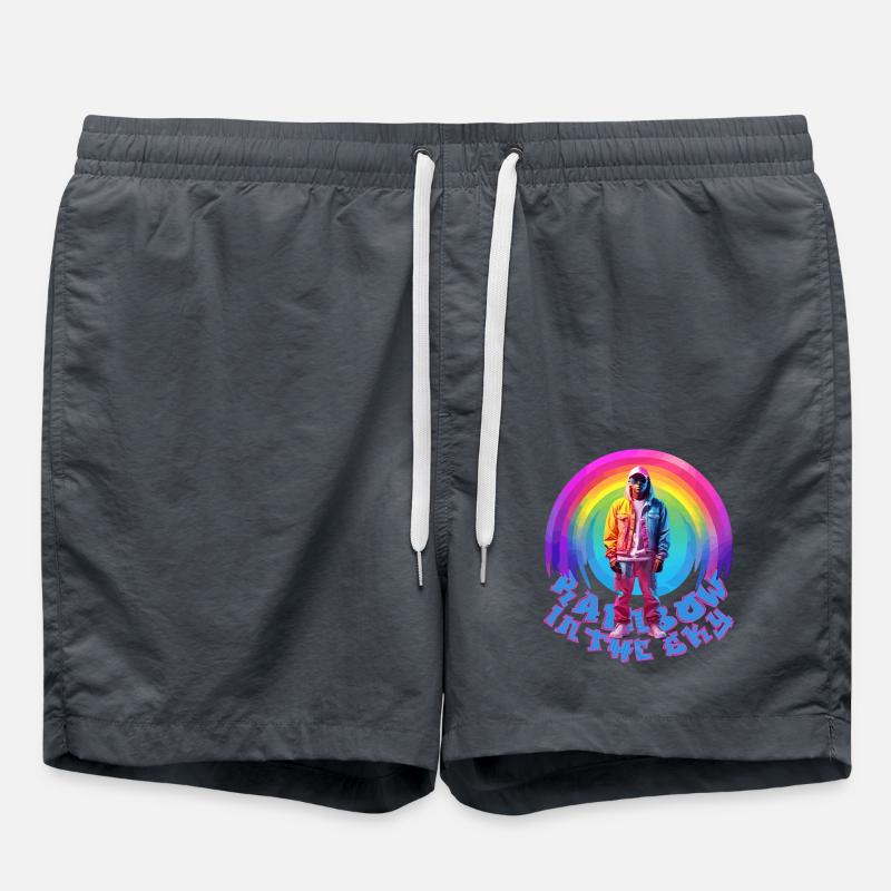 Rainbow - Swim Trunks - anthracite