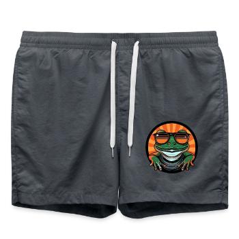 Grenouille Été frais - Short de bain - charbon - Devant - AI Model Male 185 light (185cm)