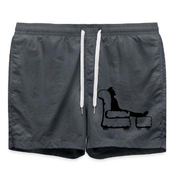 rest sleep living room furniture tv watch guc - Swim Trunks - anthracite - Front - AI Model Male 185 light (185cm)