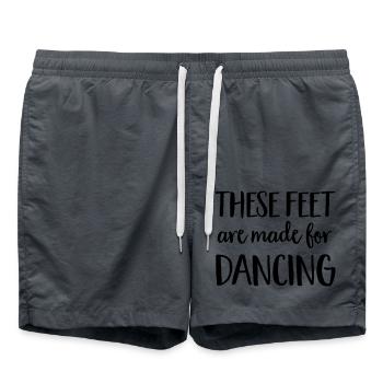 Tanzen - Badeshorts - Anthrazit - Vorne - AI Model Male 185 light (185cm)