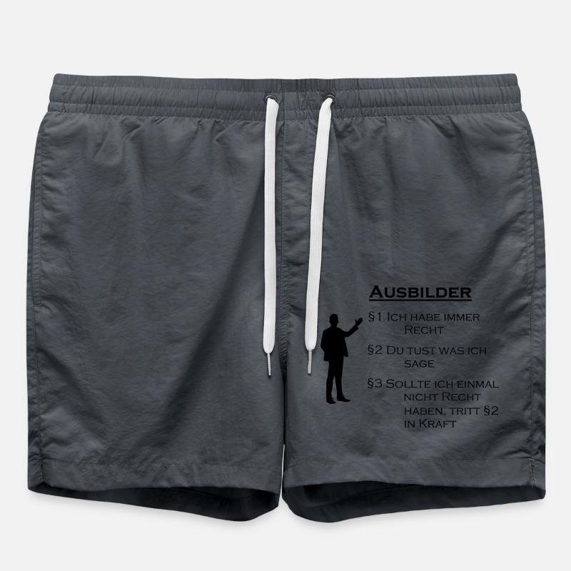 Ausbilder Geschenk - Badeshorts - Anthrazit