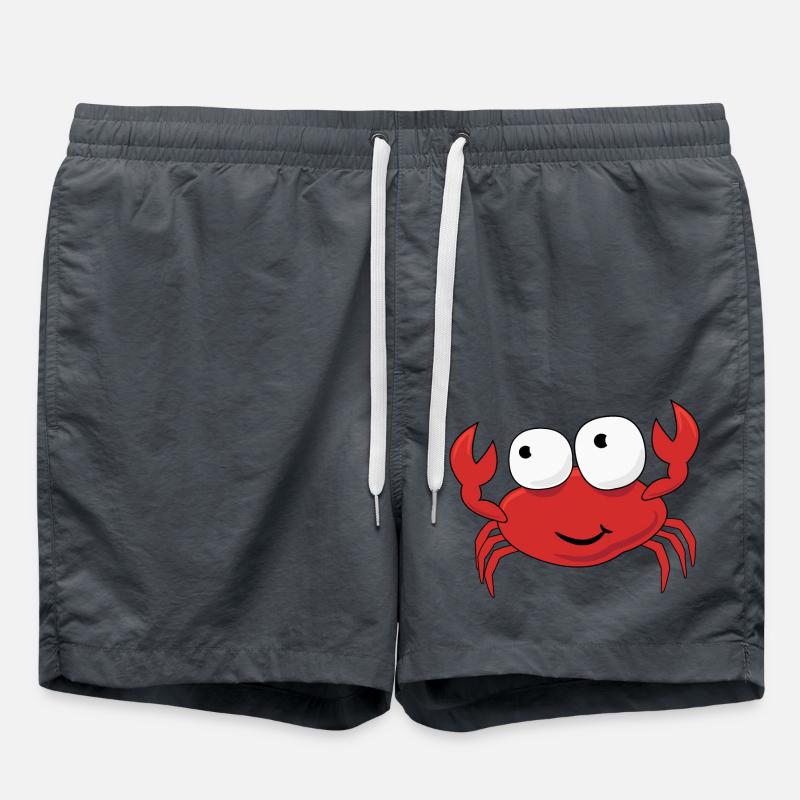 Crab with googly eyes - Swim Trunks - anthracite