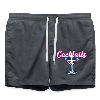 Cocktail - Badeshorts - Anthrazit - Vorne - AI Model Male 185 light (185cm)