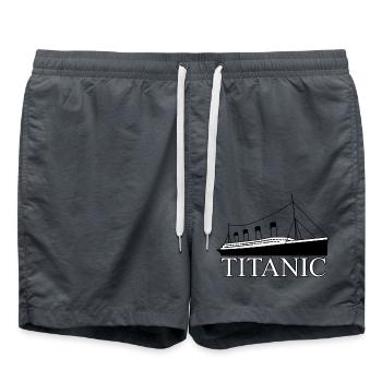 Titanic - Swim Trunks - anthracite - Front - AI Model Male 185 light (185cm)