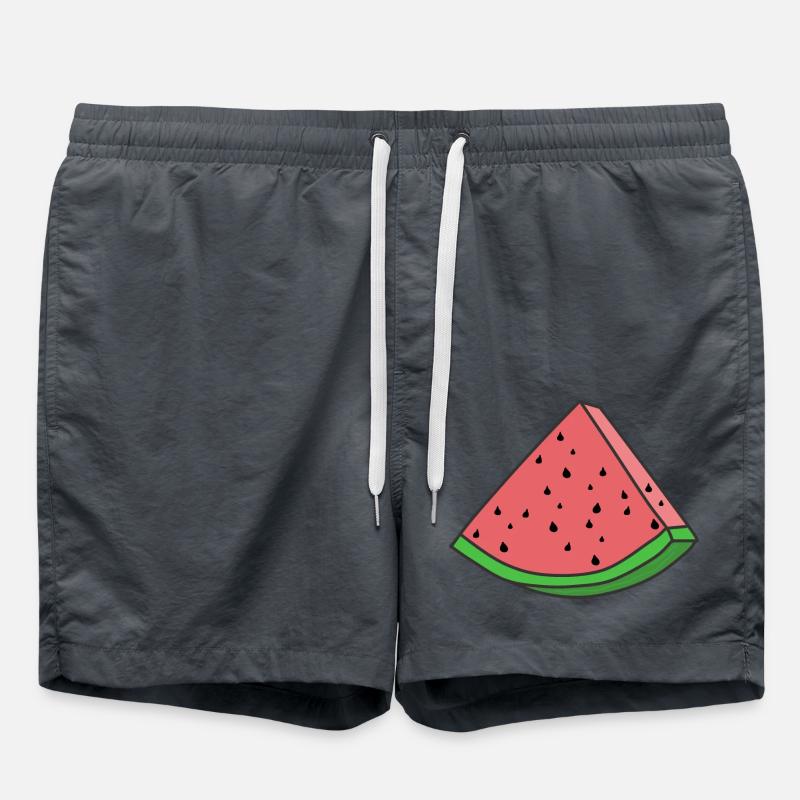 Pastèque Pastèque Pièces de pastèque - Short de bain - charbon