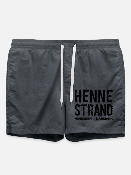 Henne Strand, Westjütland, Dänemark, Nordsee - Badeshorts - Anthrazit