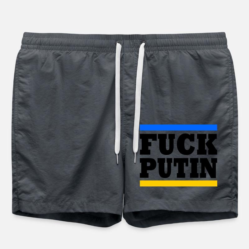 fck ptn - Badeshorts - Anthrazit
