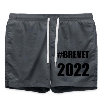 BREVET. BRAVO. FELICITATIONS. EXAMEN. ANNIVERSAIRE - Short de bain - charbon - Devant - AI Model Male 185 light (185cm)