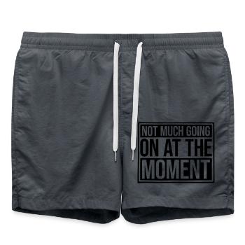 Not much going on - Badeshorts - Anthrazit - Vorne - AI Model Male 185 light (185cm)