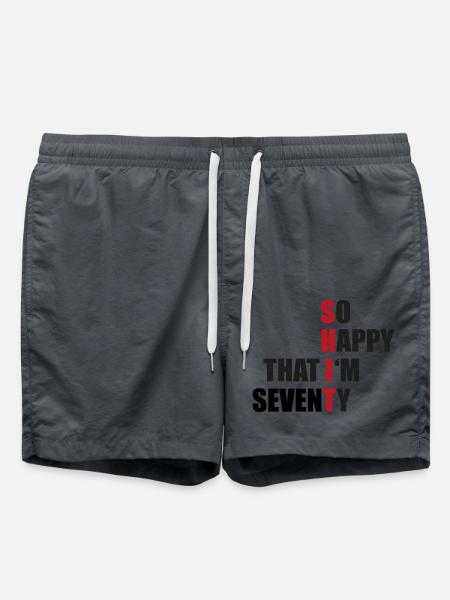 70th birthday - Swim Trunks - anthracite