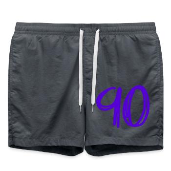 90 ANS. 90e ANNIVERSAIRE. ANNIVERSAIRE 90 ANS. 90 - Short de bain - charbon - Devant - AI Model Male 185 light (185cm)