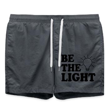 Be the light - Swim Trunks - anthracite - Front - AI Model Male 185 light (185cm)