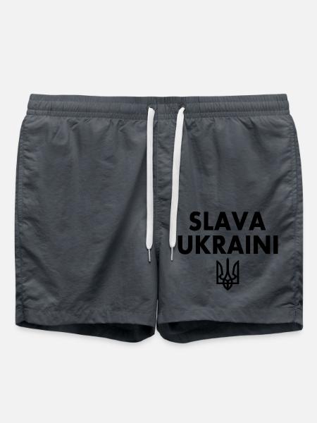 Slava ukraini - Swim Trunks - anthracite