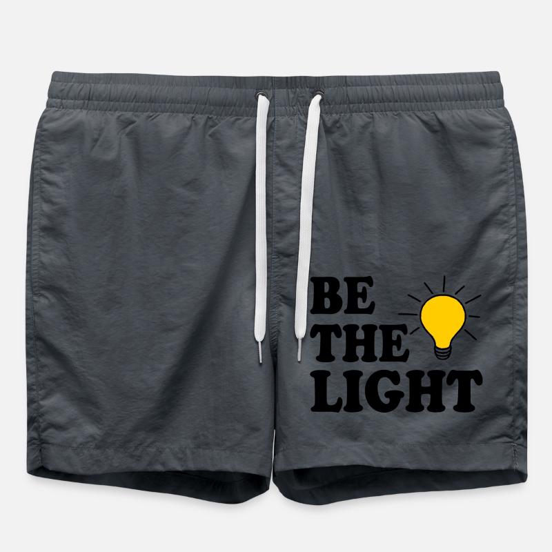 Be the light - Swim Trunks - anthracite
