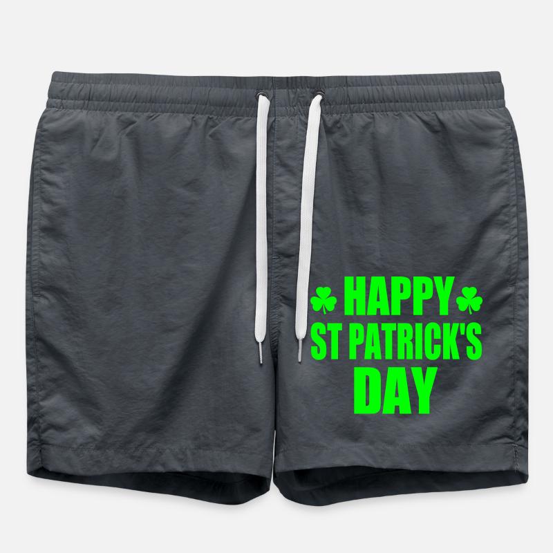 happy st patrick's day - Short de bain - charbon