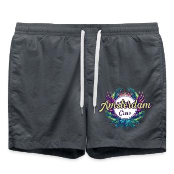 Amsterdam Crew Holidays - Swim Trunks - anthracite - Front - AI Model Male 185 light (185cm)