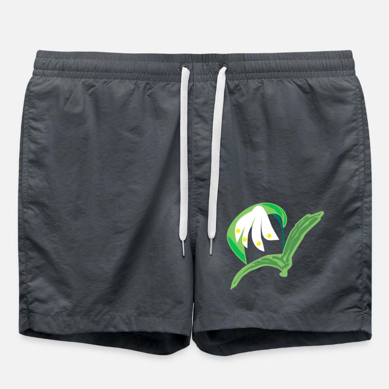 Märzenbecher Peinture abstraite - Short de bain - charbon