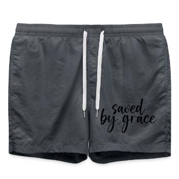 sauvé par la grâce - Short de bain - charbon - Devant - AI Model Male 185 light (185cm)