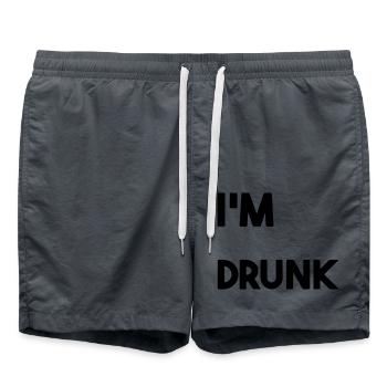 I'm drunk. - Swim Trunks - anthracite - Front - AI Model Male 185 light (185cm)