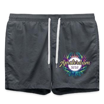 Amsterdam 2025 Team - Swim Trunks - anthracite - Front - AI Model Male 185 light (185cm)
