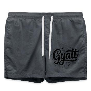 Gyatt - Mèmes amusants - Short de bain - charbon - Devant - AI Model Male 185 light (185cm)