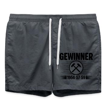 Erzgebirge Gewinner - Badeshorts - Anthrazit - Vorne - AI Model Male 185 light (185cm)