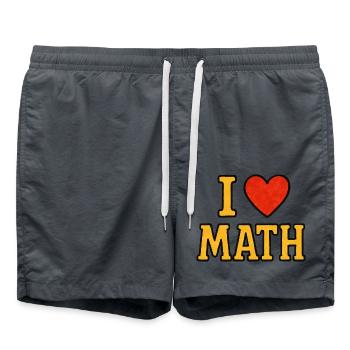 I ♥ Math – Ringard et fier - Short de bain - charbon - Devant - AI Model Male 185 light (185cm)