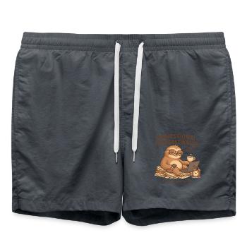 Paresseux douillet - Short de bain - charbon - Devant - AI Model Male 185 light (185cm)