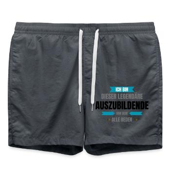 Legendary AZUBI - Swim Trunks - anthracite - Front - AI Model Male 185 light (185cm)