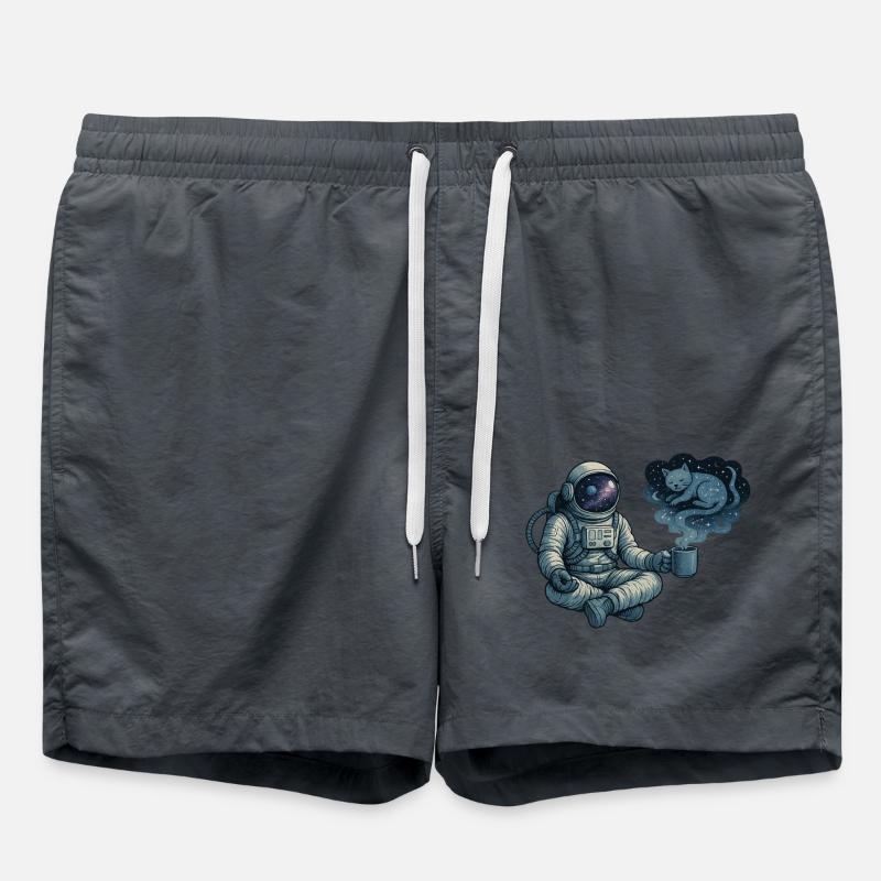 Kosmische Kaffeepause - Badeshorts - Anthrazit