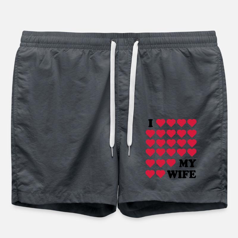 Wife - Swim Trunks - anthracite
