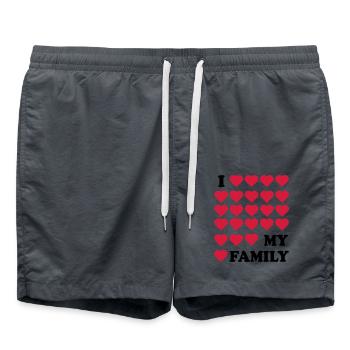 Family - Swim Trunks - anthracite - Front - AI Model Male 185 light (185cm)