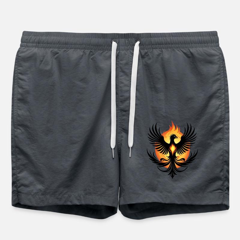 Feuriger Phönix - Badeshorts - Anthrazit