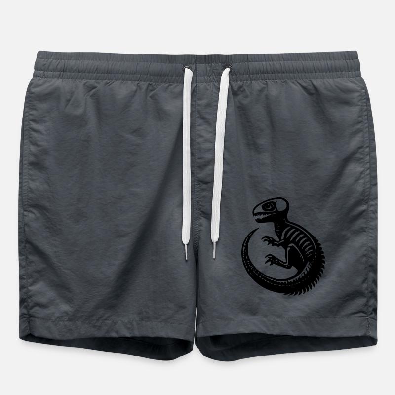 Dinosaur Fossil - Swim Trunks - anthracite