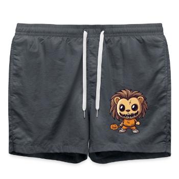 Lion Halloween Comic Funny - Swim Trunks - anthracite - Front - AI Model Male 185 light (185cm)