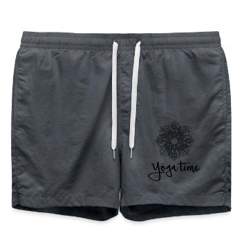Yoga Meditation Spa Namaste - Swim Trunks - anthracite - Front - AI Model Male 185 light (185cm)