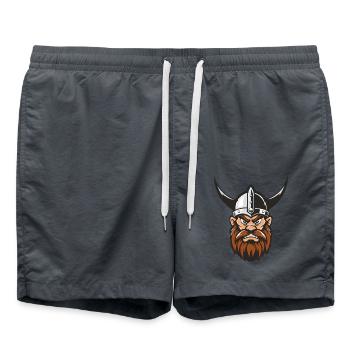 Tête de Viking - Short de bain - charbon - Devant - AI Model Male 185 light (185cm)