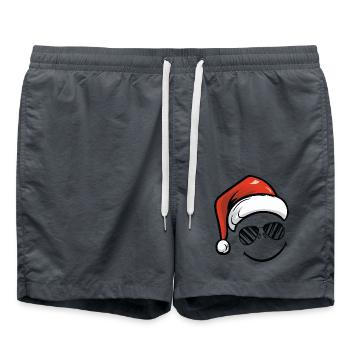 Smileface Nikolaus - Badeshorts - Anthrazit - Vorne - AI Model Male 185 light (185cm)