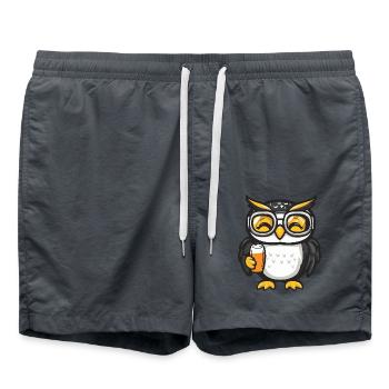 Eule Apres Ski Bier - Badeshorts - Anthrazit - Vorne - AI Model Male 185 light (185cm)